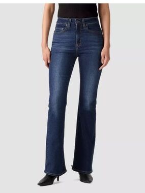 Levi’s 726 High Rise Flare Jeans Medium Blue Wash Size 27